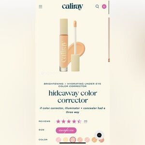 CALIRAY Hideaway Color Corrector Concealer - Golden Hour (Sold Out Online!)